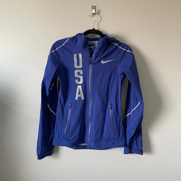 NIKE Team USA Olympic HyperShield Lightweight Full Zip Running Jacket s XXS - Picture 13 of 16